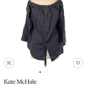 NAVY KMJ BLOUSE SIZE M